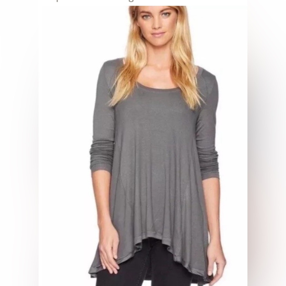 Free People January Thermal Long Sleeve Top, tunic style, size small